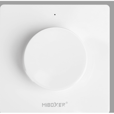 Nástěnný RF ovladač MiBoxer K1 12/24V 5A pro jednobarevné LED pásky, přisazený, bílý